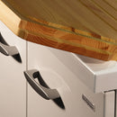 Mobile Lavatoio 83x60x87 cm 2 Ante Asse in Legno Montegrappa Acqua Marella Bianco Lucido