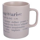 Tazza Zodiaco "sagittario" Ø8x10 cm in Bone China VdE Tivoli 1996 Beige