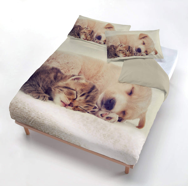 Bettbezug mit Kissenbezügen, bedruckt mit Lilli-Mikrofaser, verschiedene Größen acquista