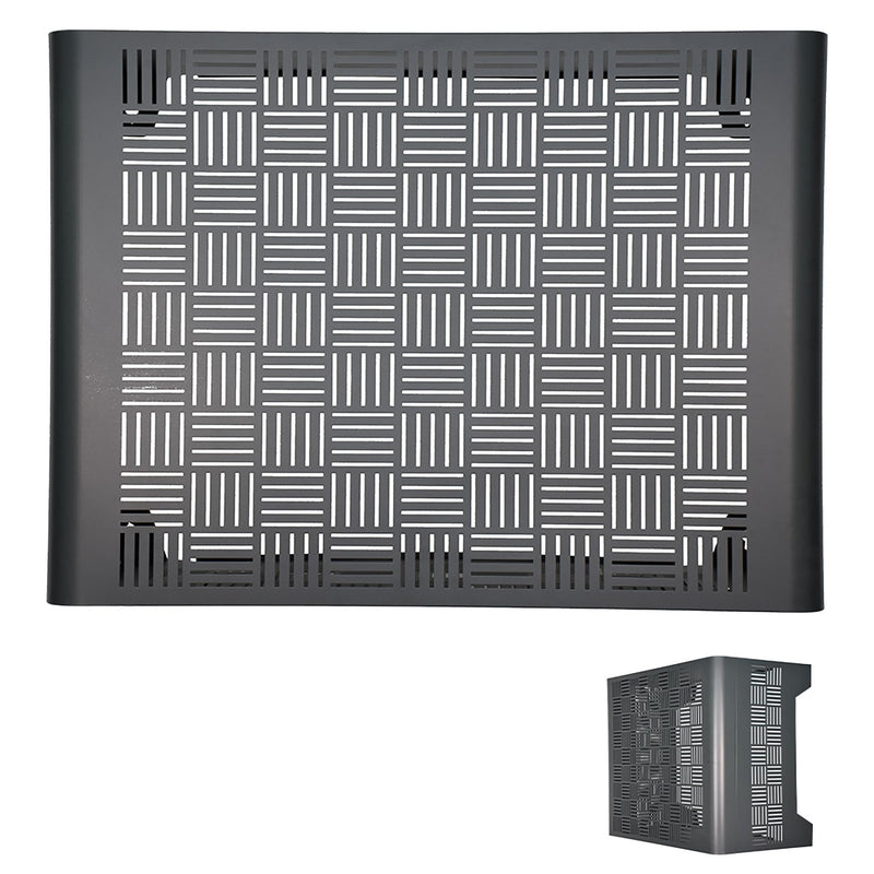 Copri Condizionatore da Esterno Small 90x46/52x70 cm in Acciaio Zincato Antracite