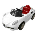 Macchina Elettrica per Bambini 12V con Licenza Alfa Romeo Bianca