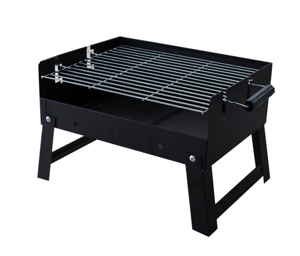 sconto Barbecue a Carbone 50,5x34,5x31,5 cm Pieghevole in Acciaio Adventure Nero