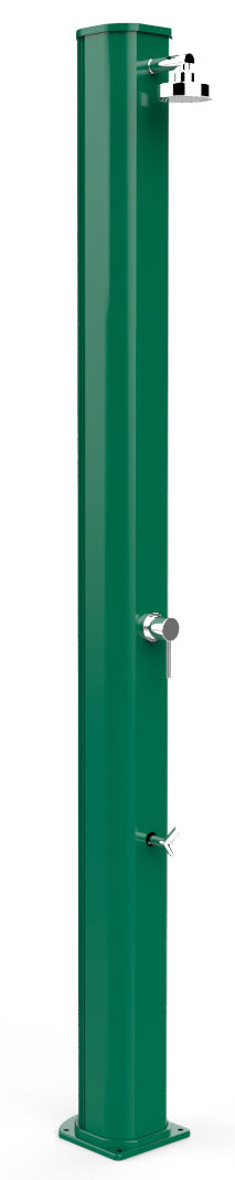 Doccia Solare da Giardino 40L Miscelatore e Lavapiedi Arkema Big Jolly Verde sconto