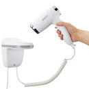 Asciugacapelli Parete Muro Hotel Cromo Phon Asciuga Capelli Bagno Albergo 1100W