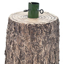 Base Supporto per Albero di Natale a Tronco 33x23x50 cm Universale in Resina      