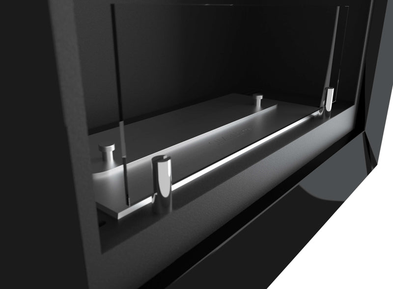 Camino a Bioetanolo da Parete 55x79 cm  Frame 550 Bianco