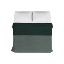 Trapuntino Estivo Double Face Effetto Water Washed in Poliestere Salvia e Ottanio Varie Misure