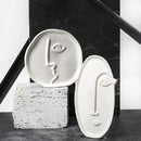 Vaso a Forma di Viso Ovale 23x13,5x23 cm 150 ml in Ceramica VdE Tivoli 1996 Vis a Vis