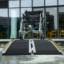Rampa per Sedia a Rotelle Pieghevole e Antiscivolo 152x73 cm Capacità 272 kg in Alluminio  