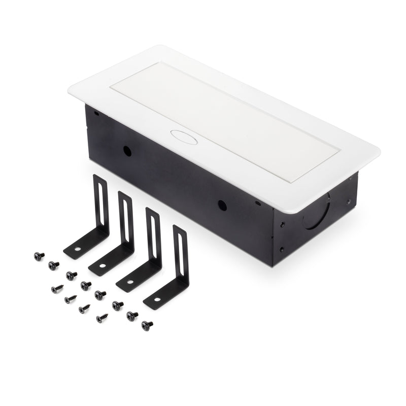 Multipresa Atom per Scrivania in Alluminio e Plastica Emuca Bianco