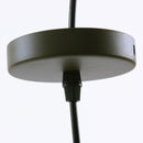 Lampadario in Metallo Ø16 in Metallo a Sospensione Verde Militare