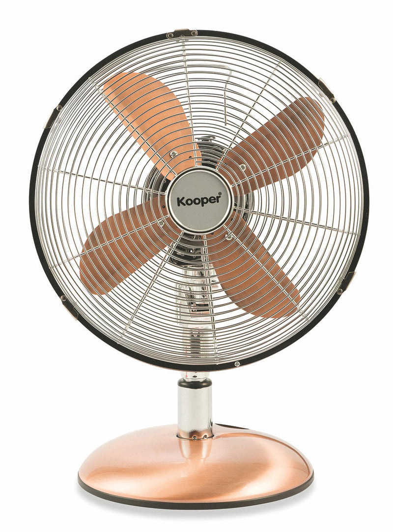Ventilatore da Tavolo 30cm Oscillante 3 Velocità  35W Kooper Eolo Bicolore