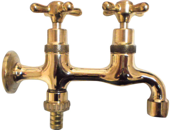 Morelli Tandem Doppelhahn aus Messing für Gartenbrunnen prezzo