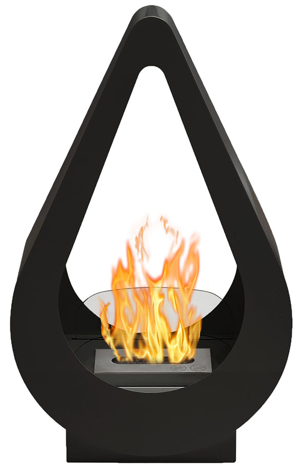 Bioethanol-Bodenkamin 68,8x42 cm Karlsen Pisa Schwarz sconto