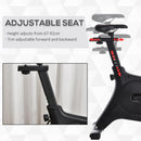 Cyclette Magnetica con Display LCD in Acciaio e ABS Nera