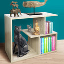 Tavolino Design Moderno 5 Ripiani 60x30x50cm Casa Ufficio Beige