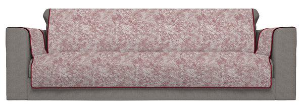 sconto Sofabezug mit Armlehnenbezügen aus bordeauxrotem Polyester und Baumwolle in verschiedenen Größen