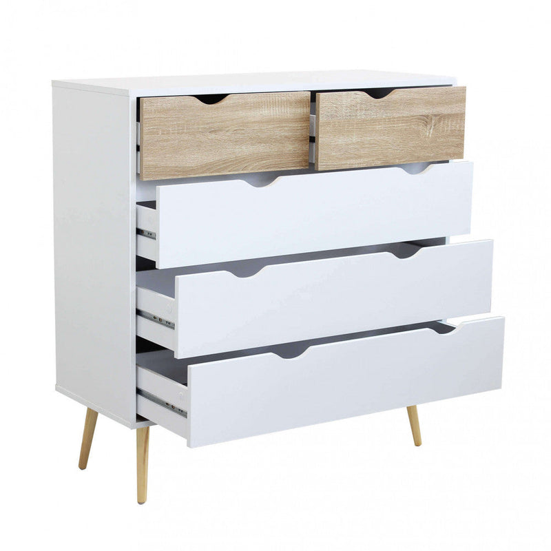 Mobile Wesley 99x39x101 h cm in Legno Bianco