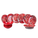 Servizio Piatti 18 Pezzi in New Bone China e Gres VdE Tivoli 1996 Japanese Dream