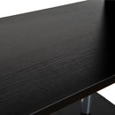 Libreria in Legno a Parete Mobili Ufficio Scaffale Nero 80x30x145 cm 