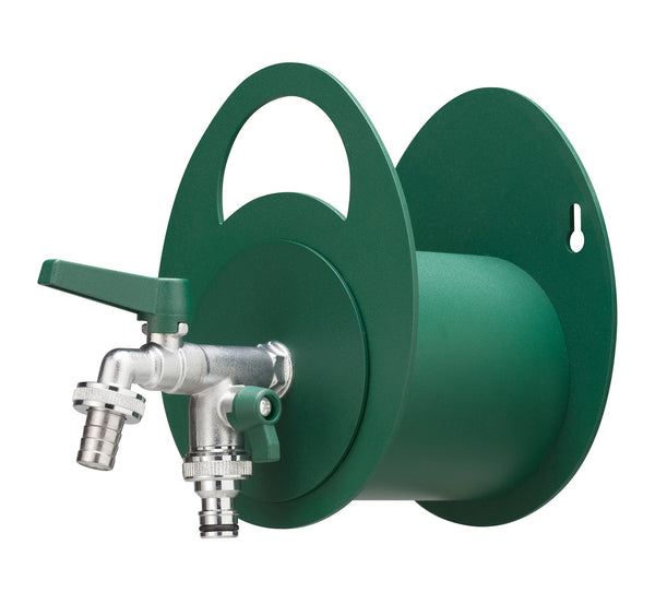 prezzo Portatubo da Muro in Metallo con Rubinetto a Doppia Uscita Belfer 42/MU Verde