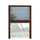 Plissee Insektenschutz für Fenster 160x160 cm reduzierbar Braun