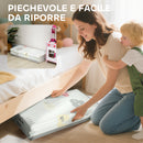 Tappeto per Bambini con Lettere 194x176,5x1,5 cm Superficie Impermeabile in XPE Multicolore      