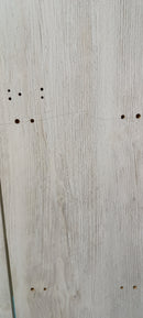 Mobile TV 1 Anta e Mensola 48x35,6x180 cm in MDF Fiona Bianco e Grigio Seconda Scelta