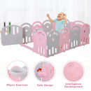 Box Recinto Attività per Bambini 162x122x63 cm  Grigio e Rosa