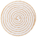 Set 6 Tovagliette Ø38 cm  in Paglia e Carta VdE Tivoli 1996 Spiral