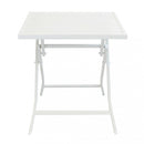 Tavolo Alabama 70x70x73 h cm in Alluminio Bianco