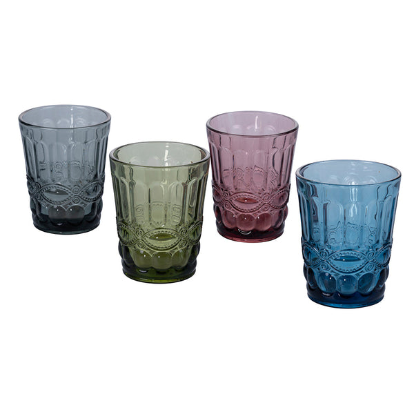 sconto Set 4 Acqua Nobilis Gläser in Glas Villa d'Este Home Tivoli 4 verschiedene Farben