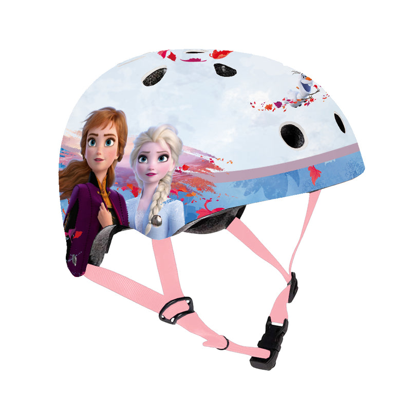 Casco per Bambina Misura 53-55 cm con Fori di Aerazione con Licenza Disney Frozen