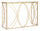 Konsole Exy 120x40x80 cm in Eisen und Gold und Silberspiegel