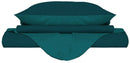 Copripiumino con Sacco e Federe Doubleface Verde Petrolio\/Verde Bottiglia