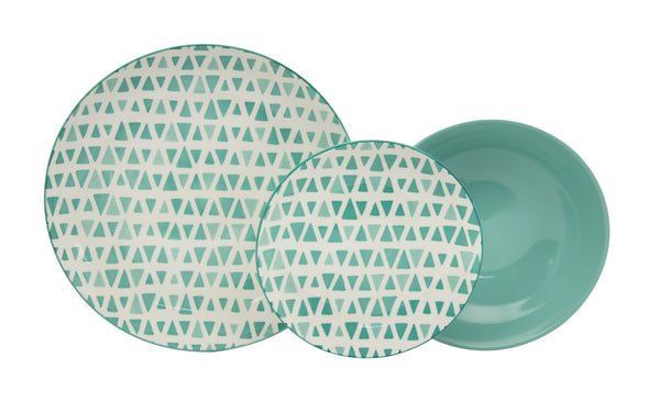 18-teiliges Tellerservice aus Porzellan mit Dekorationen Kollektion Meridiana Decor sconto