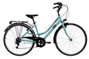 Bicicletta da Trekking Donna 28” 6V in Acciaio Manhattan Verde