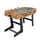 Calciobalilla Pieghevole con Aste Telescopiche 121x61x85 cm in Mdf 