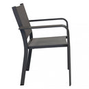 Sedia da Giardino Zante Impilabile 56x60x84 h cm in Textilene Taupe