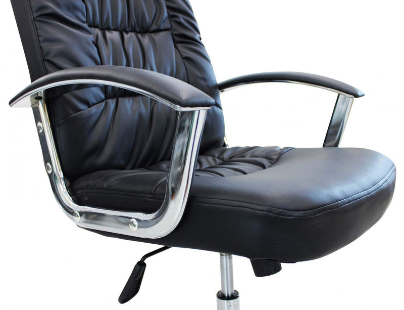 Poltrona da Ufficio Gracie 60x64x117/127 h cm in Poliuretano Nero