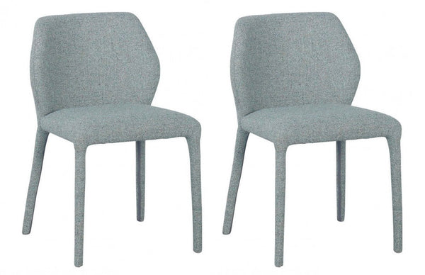 Set 2 Sedie da Soggiorno 50x55x77,5 cm in Poliestere Libby Felce prezzo