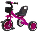 Triciclo per Bambini in Metallo con Pedali e Cestino Kidfun Tricygò Viola