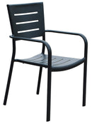 Sedia da Giardino in Alluminio Vorghini Chiavari Antracite