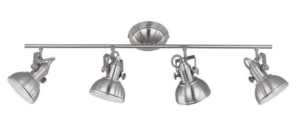 acquista E14 Innenstrahler aus matt vernickeltem Metall