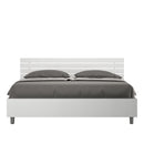 Letto Matrimoniale Testata Doghe Inclinata Ankel Bianco Frassino Varie Misure