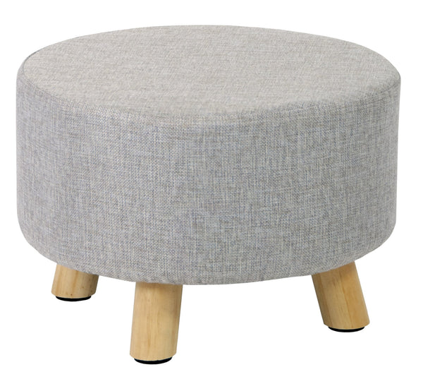 Hocker aus Stoff und Massivholz 41x28H cm Fumer Grace Grey sconto