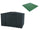 Boden für Gartenbox 322 x 233 x 209 cm aus grünem Kunststoff