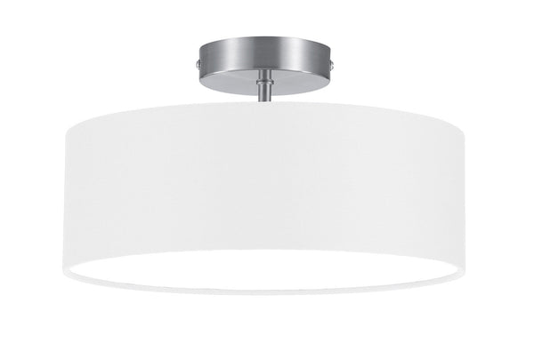 Plafoniera da Interno Attacco E14 in Metallo Nichel Opaco online