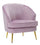 Rosa Loxy Sessel 68x72x80 cm in Holz und rosa und goldenem Samt