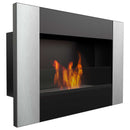 Camino a Bioetanolo da Parete 60x40 cm Flig Huston Verty Con Vetro